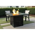 thumbnail image 6 of Outdoor Heater 34" Propane Gas Fire Pit Table, 50000 BTU Rectangular Steel Fire Pit for Outside Patio Deck Garden Courtyard- Black,Patio Heater, 6 of 9
