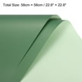 thumbnail image 2 of Uxcell Double Sided Color Flower Wrapping Paper Grey Green+Turquoise 22.8"x22.8" Waterproof 20 Pack, 2 of 6