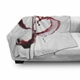 thumbnail image 3 of Wine Soft Flannel Fleece Throw Blanket, Heart Shape Spilling Red Drink in Glasses Romantic Valentines Day Concept, Cozy Plush for Indoor and Outdoor Use, 50" x 60", Burgundy White Pink, by Ambesonne, 3 of 6