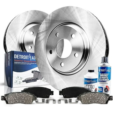 Detroit Axle - Rear Brake Kit for 2008-2021 Lexus LX570 Toyota Sequoia Land Cruiser 2007-2021 Tundra Disc Brake Rotors Replacement Ceramic Brakes Pads : 13.58" inch Rotor
