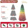 thumbnail image 5 of Artificial Spruce Christmas Tree, PE+PVC Blend Branches, Undecorated For Easy Setup. Includes A Foldable Metal Stand. A Holiday Tree For Home Decor, 5 of 7