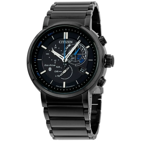 51e Watch - Citizen Men's Eco-Drive Proximity Perpetual Black Chronograph Watch BZ1005-51E