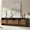 Brown Fluted, variant on Papajet 70" Modern TV Stand for TVs Up to 80", Wood TV Console with Curved Profile Design & 2 Storage Cabinets for Living Room, Natural Oak