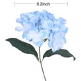 thumbnail image 6 of Coolmade 6 Big Heads Hydrangeas Flowers Fake Silk Hydrangea Artificial Flower Arrangements Bridal Bouquet Wedding Party Garden Home Decor (Light Blue), 6 of 7