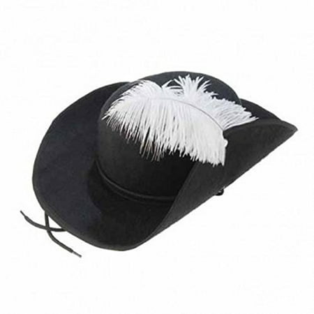 Three Musketeers French Soldier Feathered Hat