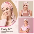 thumbnail image 3 of Gorras anticáncer preatadas para mujeres con estampado de media cintura, 4 unidades, 3 of 6