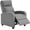 Grey, variant on EDX PU Leather Recliner Chair, Small Recliner Sofa Chair with Padded Seat & Side Pocket, Modern Seating Furniture with Footrest & Backrest for Home, Theater, Living Room, Black
