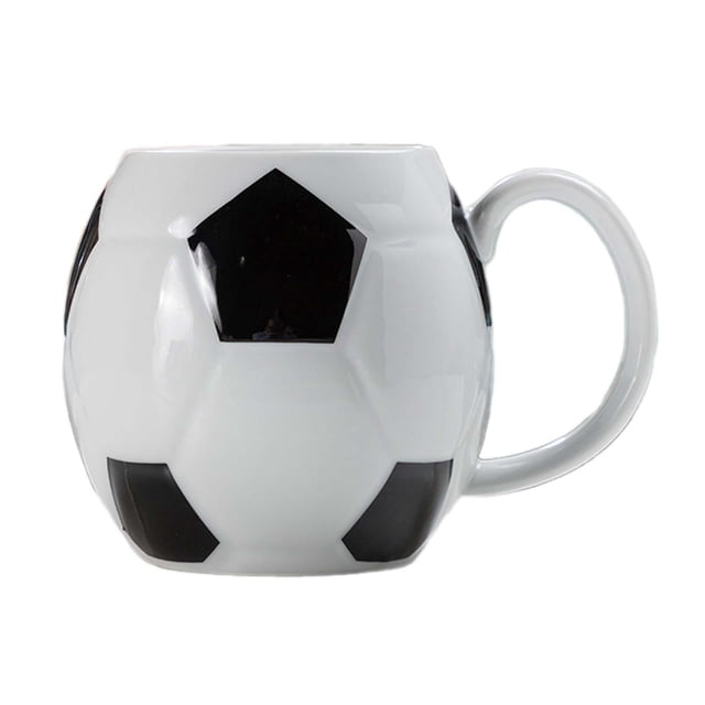 Taza de café de fútbol, taza de fútbol, taza de jugo, taza de café, taza para beber para el hogar, cocina, oficina, regalo para jugadores de fútbol y
