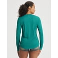 thumbnail image 3 of baleaf Women's Long Sleeve Sun Shirts UPF50+ UV Protection Rash Guard Lightweight Quick Dry V Neck Workout Hiking Tops Green XS, 3 of 7
