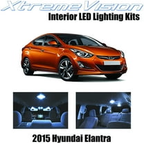 XtremeVision Interior LED for Hyundai Elantra Sedan 2015  8 pcs Cool White Interior LED Kit   Installation Tool