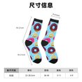 thumbnail image 3 of Honeii Donuts Print Adult Socks,Crew Socks,Casual Calf Socks,Daily Wear Socks for Men & Women, Perfect for Sports, Casual and Everyday Use, 3 of 6