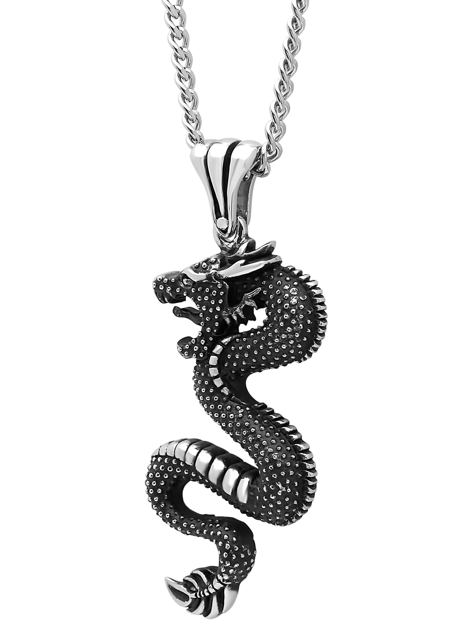 Stainless steel dragon necklace sale