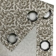 thumbnail image 5 of Ambesonne Damask Grommet Curtain, Antique Victorian Floral, 50" x 63", Army Green Cream, 5 of 6