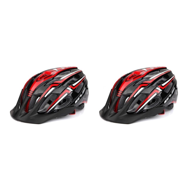 Casco de Ciclismo Advancent con Luz Trasera Negro Rojo Adulto Ajustable