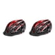 thumbnail image 1 of Naiovety Casco de bicicleta Luz trasera Cascos de equitación Hombre moldeado integralmente Recargable Seguridad ajustable para deportes de moto negro rojo 2piezas, 1 of 6