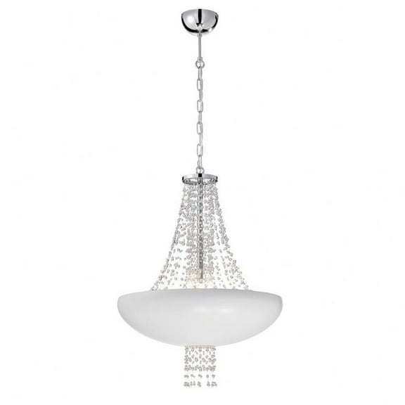 Transitional 9-Light Pendant 26.5 inches Pendants-Matte White Finish Bailey Street Home 79-Bel-1863026