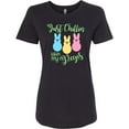 thumbnail image 3 of Inktastic Funny Easter Just Chillin' with My Peeps Women's T-Shirt, 3 of 5