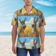 thumbnail image 2 of Balery Funny Countryside Donkey Camisas hawaianas de manga corta para hombre, camisas playeras de corte holgado, camisas de vacaciones con botones,Medium, 2 of 7