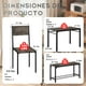 thumbnail image 2 of Mesas de Comedor con 2 Taburetesy y 1 Banco para 4-5 Personas, Conjunto de Mesa para Comedor, Cocina, Cafe, Amplia Superficie de 110 * 70 * 75cm (Gris), 2 of 6