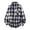 Dark Blue, variant on Men's Plaid Flannel Shirt Long Sleeve Casual Button Down Collared Top with Chest Pocket Buffalo Check Pattern Soft Brushed Cotton Loose Fit Big and Tall Fall Winter Everyday Wear Basic Dark Blue M