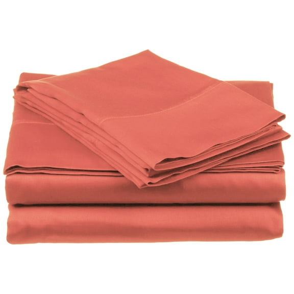 800-Thread-Count Sheet Set, Premium Long-Staple CottonQueen, Coral