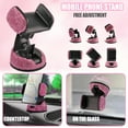 thumbnail image 3 of AIRKOUL 27 Pcs Bling Car Accessories Set for Women, 15 Inch Steering Wheel Covers, Universal Reinestone Vehicle Decorations, Pink, 3 of 9
