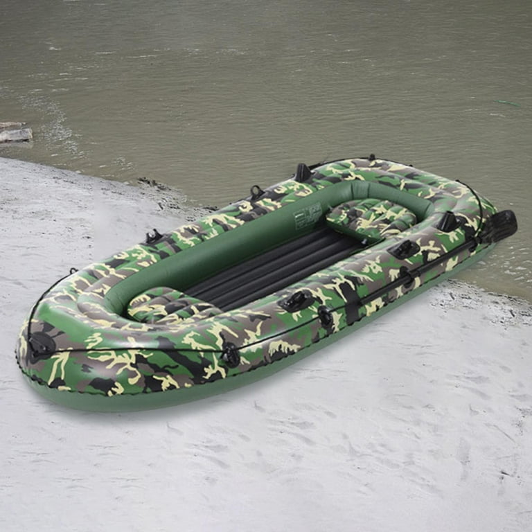 Inflatable Boat Swimming Pool Lake Float Raft for Adults 4 Person  Inflatable Raft with Pump and Oars Outdoor Inflatable Kayak Rafts