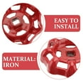 thumbnail image 2 of LEORX Round Valve Handle Red Cast Iron 2Pcs, 2 of 6