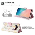 thumbnail image 3 of Allytech Compatible with Samsung Galaxy S10 Wallet Case for Women, Premium PU Leather Flip Cover with Card Holder and Kickstand Protective Phone Case for Samsung Galaxy S10, Little Flowers, 3 of 6