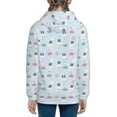 thumbnail image 6 of Rocae Rabbit In The Rain for Zip Up Hoodies for Teen Sweatshirt with Hood-Medium, 6 of 6
