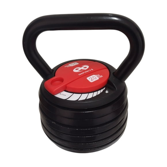 Infinité Pesa Rusa Ajustable / Kettlebell Ajustable 20LBS IF-KADJ Infinité Infinité Pesa Rusa Ajustable / Kettlebell Ajustable 20LBS IF-KADJ