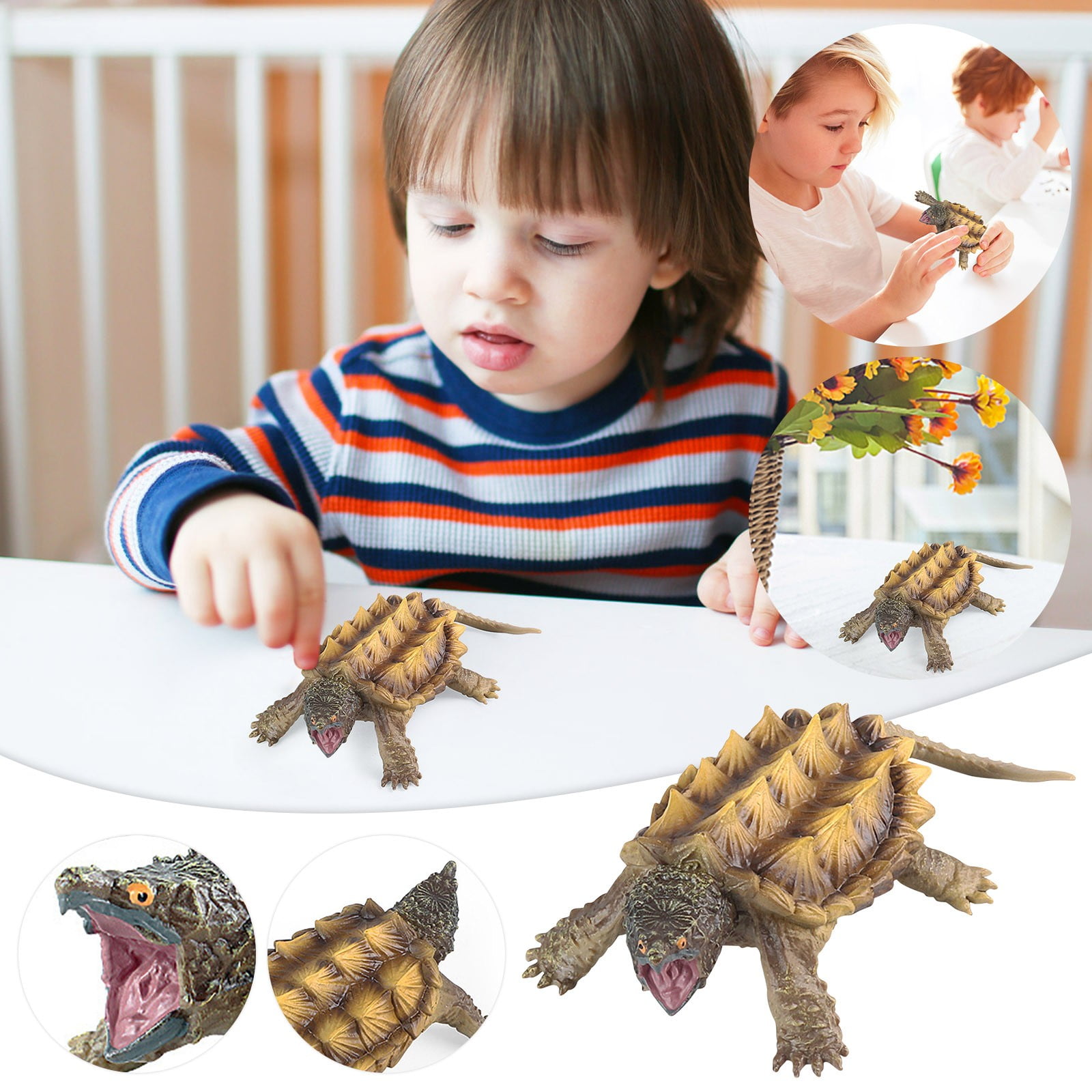 Colorful Simulation Mini Sea Animals And Small Animals Suit Model Ornaments