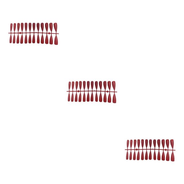 Tabletas para mejorar las uñas Vogacara Diseño de puntos elegantes Rojo brillante JM-20