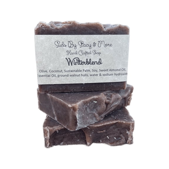 Winterblend (Clove, Cinnamon, Bay & Pepper) - 4.58- 5 ounce Handmade Face and Body Soap Bar