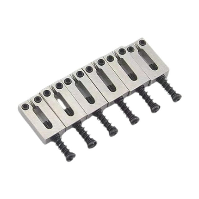 Juego de 6 sillines para guitarra eléctrica, piezas de guitarra, accesorios de puente de acero inoxidable 105 mm B
