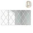 thumbnail image 4 of Cateissary Espejos de pared de bricolaje, adhesivo de pared de espejo acrílico con forma de diamante, decoración de espejo para el hogar, sala Decoración del hogar, 4 of 6