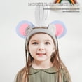 thumbnail image 4 of FELTECHELECTR Diadema con orejas de ratón gris y gorro de chef blanco, ideal como disfraz de ratón para fiestas de cumpleaños, ideal para niños y niñas., 4 of 6