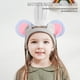 thumbnail image 4 of FELTECHELECTR Diadema con orejas de ratón gris y gorro de chef blanco, ideal como disfraz de ratón para fiestas de cumpleaños, ideal para niños y niñas., 4 of 6