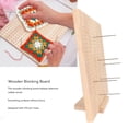 thumbnail image 4 of Crochet Blocking Board, 14in Wide Rubber Wood Durable Odourless Knitting Blocking Board With Pins  For DIY Project, 4 of 8