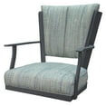 thumbnail image 3 of Montana Swivel Dining Caster Chair - Watusi Aqua Fabric - Gray Metal, 3 of 3