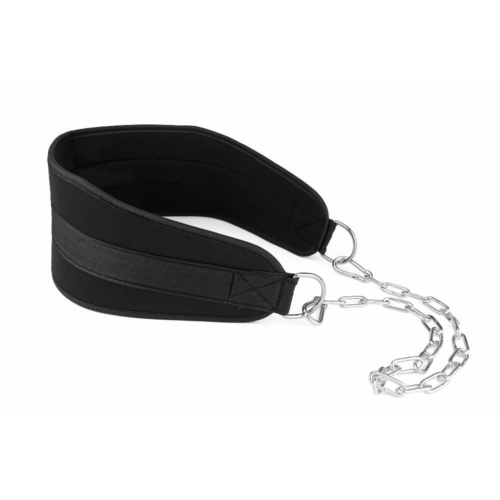 Pullup Waist Belt, Weighted Dip Belt With Chain Double Dring