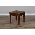 thumbnail image 4 of Sunny Designs Santa Fe 23" Mahogany Wood End Table in Dark Chocolate, 4 of 5
