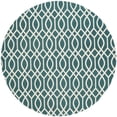 thumbnail image 6 of Contemporary Rug - Cedar Brook Cotton Pile -Teal/Ivory-Color:Teal/Ivory,Design:Contemporary,Shape:Accent,Size:3'9"L x 2'3"W, 6 of 7