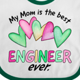 thumbnail image 4 of Inktastic My Mom is the Best Engineer Ever Boys or Girls Baby Bib, 4 of 4