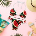 thumbnail image 6 of Watermelon Detachable Sponge Adjustable Strap Bikini Set Two-Pack Swimsuit Women Swim Suit, 6 of 6