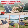thumbnail image 4 of Batería de Entrada para Panel Solar Charger para Manualidades*man V20 20V Baterías para Herramientas Eléctricas, Conector MC4 DC 22-30V Entrada 21V 4A Salida Máxima, Herramienta de Reemplazo Roja, 4 of 5