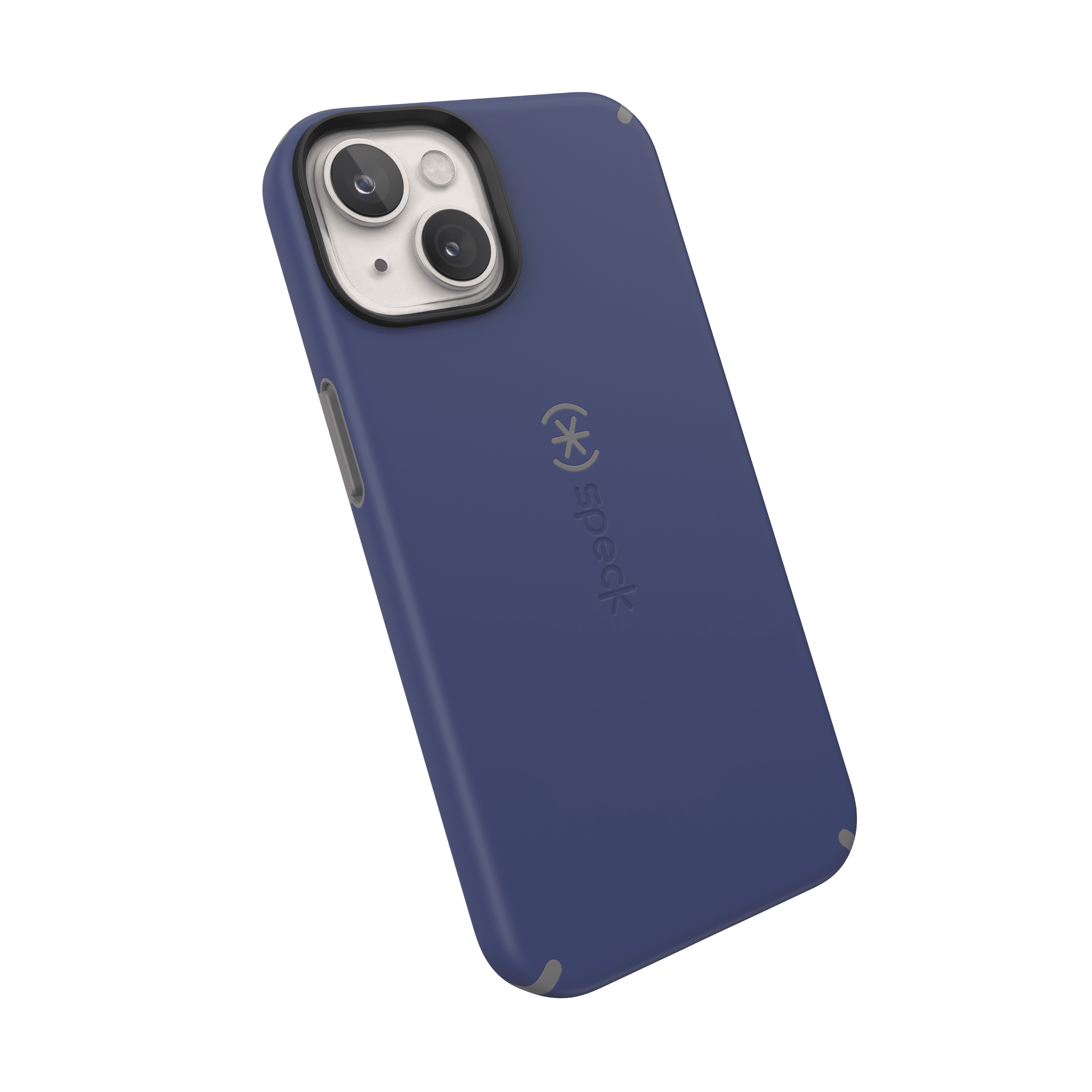 Speck iPhone 14 CandyShell Pro with MagSafe Case in Prussian Blue and Cloudy Grey