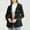 Black, variant on Classic Windbreakers Women's Long Sleeve Hooded Casual Windbreaker Jacket Button Zipper Closure Waist Drawstring Coats Black S