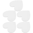 thumbnail image 1 of COMPUKAS 5 Pcs Craft Painting Panel for Students Heart Shape 15x15x0.2in, 1 of 8