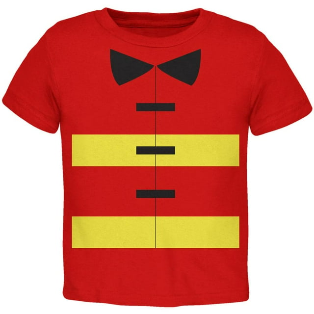 T-Shirt Rouge pour Tout-Petit de Costume de Pompier d'Halloween